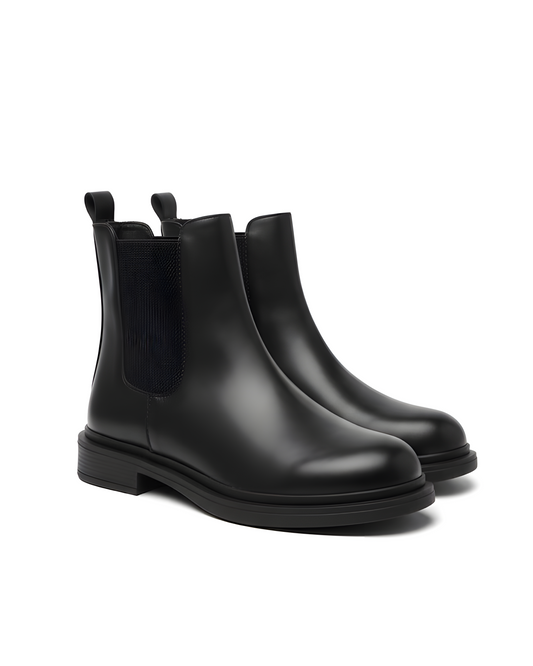 Noliva Kadın Siyah Chelsea Bot Lastikli Suni Deri Günlük Bot